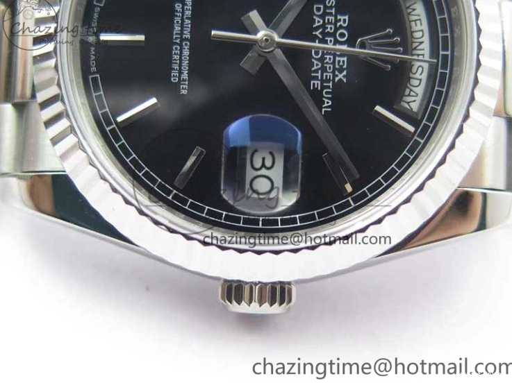 1229 Day-Date 36 SS 128239 Bp Maker Best Edition Black Dial on President Bracelet TimelessDesign 3151